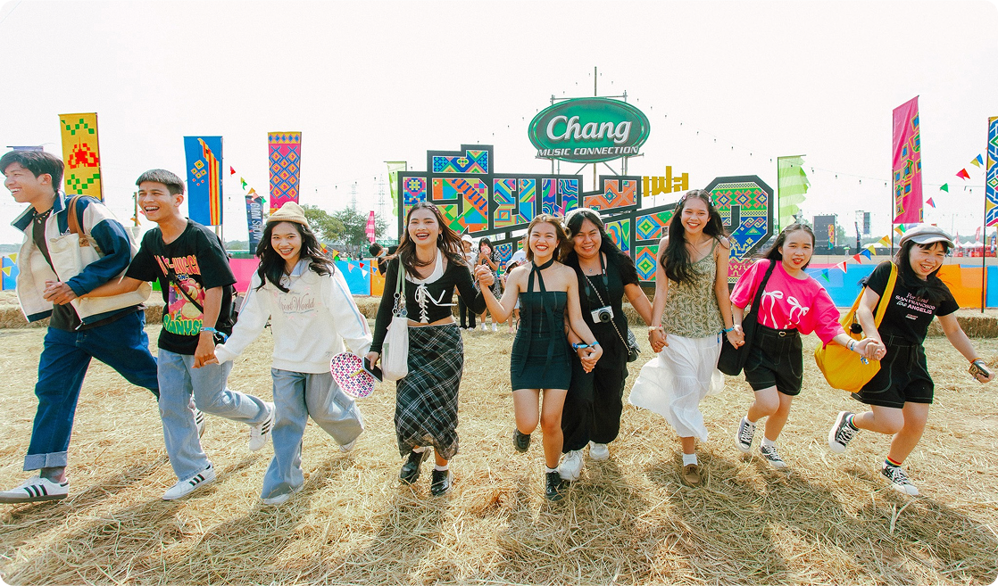 ภาพผู้เข้าชมงานเทศกาลดนตรี เฉียงเหนือเฟส ที่ขอนแก่น
